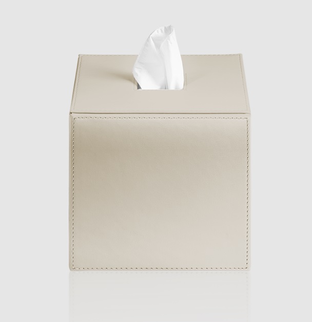 BROWNIE KB 41 niiskuskindlast kunstnahast salvrätikarp – valge, must, liivabeež, taupe
