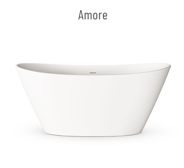 AMORE SILK Silkstone iseseisev vann, matt valge, matt hall, matt beež, matt grafiit, läikiv Clay, läikiv Fog