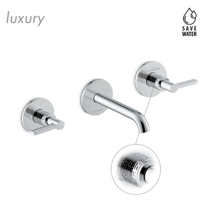 BLINK CHIC LUXURY 71120E/27753 valamusegisti seinast mustriga- kroom, matt must, pronks, PVD- vasene pronks, must metall, harjatud hele kuld, läikiv kuld