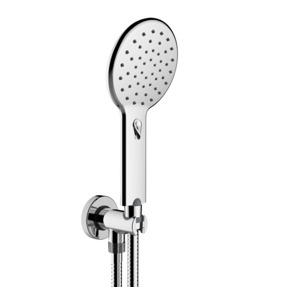 AGUA-LIFE C12004 käsidušikomplekt fikseeritud käsidušihoidiku ja veeväljundiga- kroom