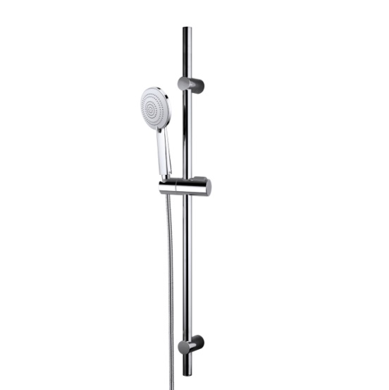 MIXA/3 DE3017 shower rail set (shower rail 900mm), upper and lower mounts adjustable, push-button hand shower holder- chrome