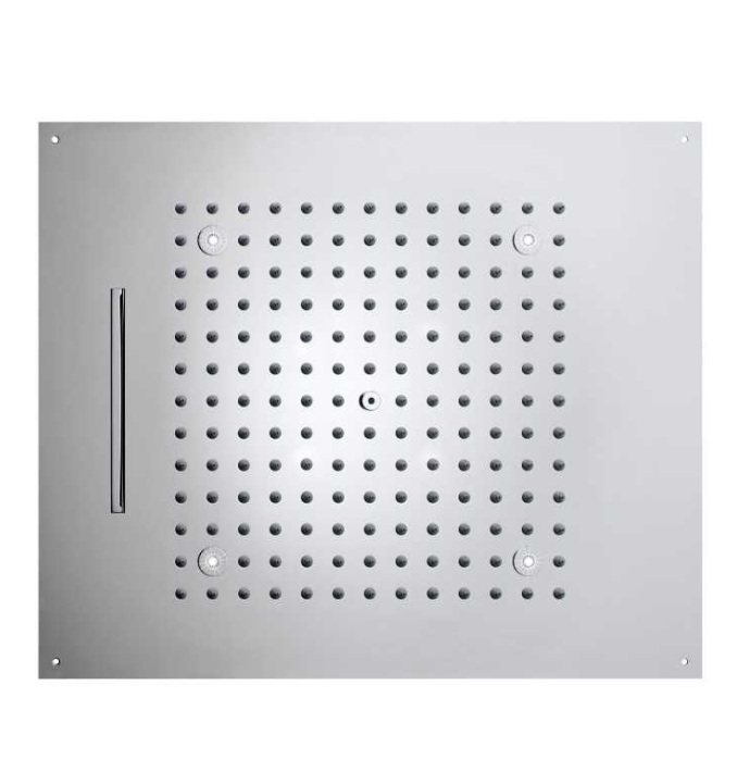 DREAM/2 LED LIGHTS H38915 lakke süvistatav peadušš 570x470mm, 4 LEDi, juhtpult, 2 funktsiooni- vihm, kaskaad- kroom