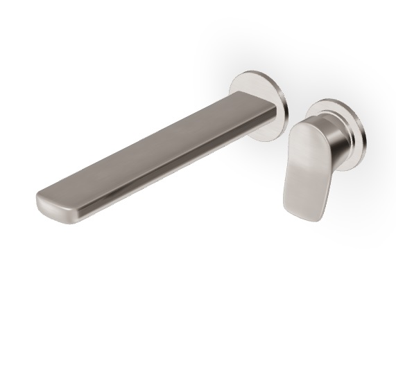 BRIM ZBR674+R99185 2-osaline valamusegisti, tila 225mm- kroom, harjatud nikkel, must matt (reljeefne)