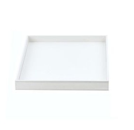 BROWNIE TAB Q niiskuskindlast kunstnahast kandik, 288x263xh-30mm- valge, must, liivabeež, taupe