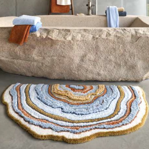 CELORA vannitoavaip, 80% Egiptuse pikakiuline puuvill/13% akrüül/7% lurex, 1 muster, 1 suurus- 85x145cm