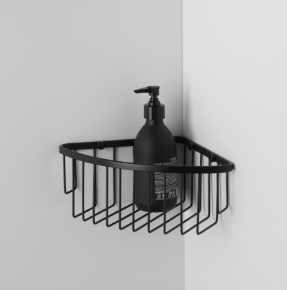 CONTRACT DW 229 nurga dušikorv, h-100x270x195mm- kroom, matt must