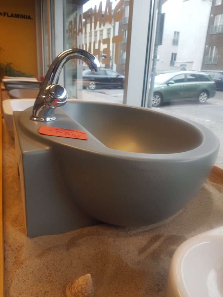 Flaminia Dip valamu 62×49,5xh22,5, laavahall