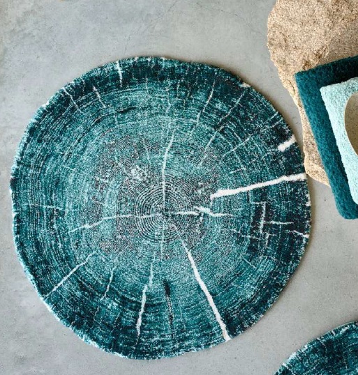 FOSSILE vannitoavaip, 100% Egiptuse pikakiuline puuvill, 1 muster & 1 suurus- läbimõõt 95cm