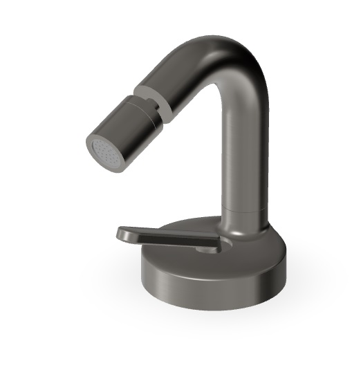 ISY22 ZIS1366 bidet mixer, swivel spout- 9 finishes, incl. 3 PVD finishes (pictured C51 brushed black metal)