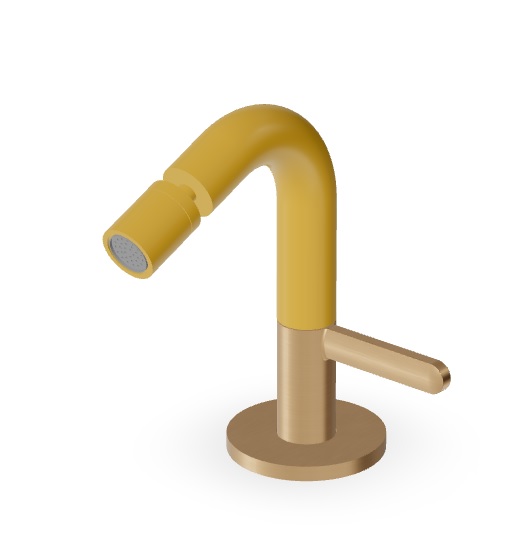 ISY22 ZIS2814 bidet mixer- 12 finishes, incl. 6 PVD and 3 two-tone finishes (pictured P31 PVD brushed English gold/ochre yellow)