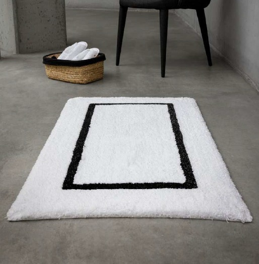 KARAT vannitoavaip 90% Egiptuse pikakiuline puuvill/5% akrüül/5% lurex, 1 muster, 3 värvikombinatsiooni & 3 suurust- 50x80cm, 60x100cm, 70x120cm