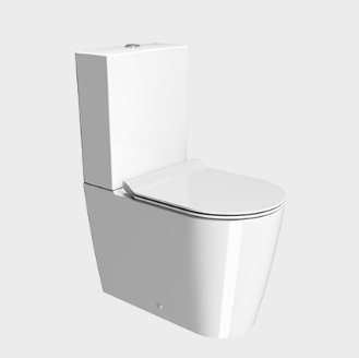 KUBE-X loputuslastiga rimless wc-pott