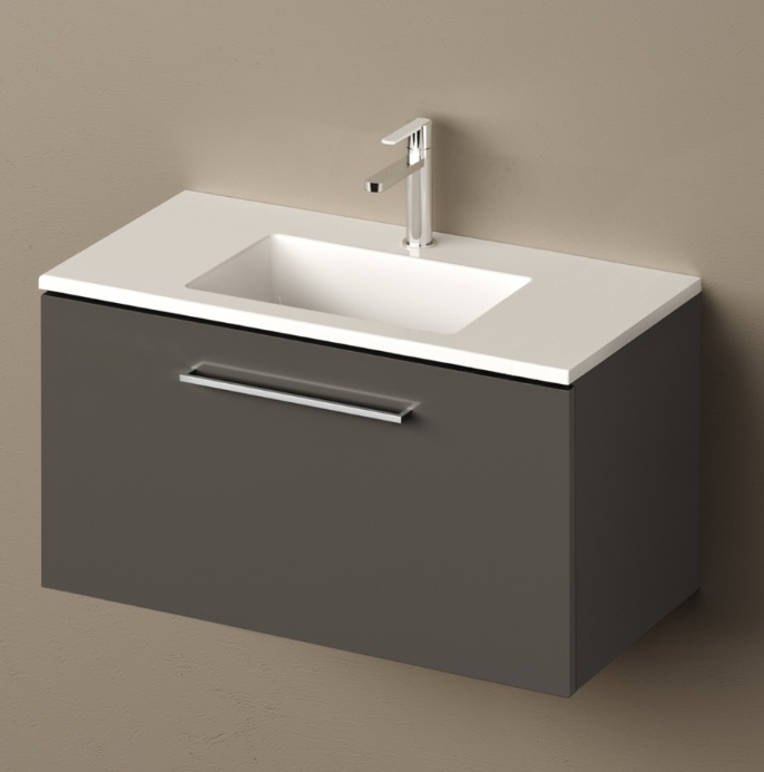 LOTO MINI 80 valamu mööblile või seinale, 800x400xh-18/160mm, CastStone läikivad viimistlused