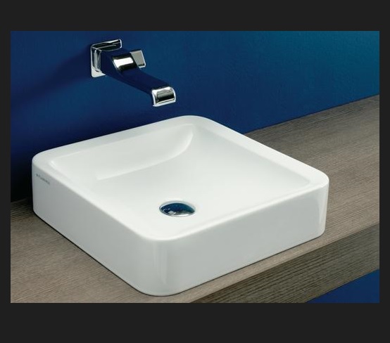 NL40A Flaminia, Nile valamu tööpinnale 400×400, valge – UUS HIND 270 €