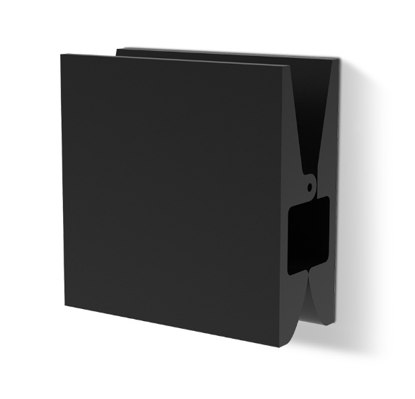 PINCH S/L näpits-nagi, 100x100x40mm, kruvidega/kleebitav- kroom, matt hõbedane, matt kuld, matt must