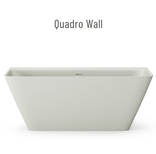 QUADRO WALL seinaäärne vann 1605x760xh-600mm, CastStone läikivad viimistlused- valge, clay/terrakota, fog/hallikasroheline