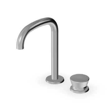 SABLIER ZSL419.X 2-piece washbasin mixer, AISI 316L- 12 finishes, incl. 10 PVD finishes