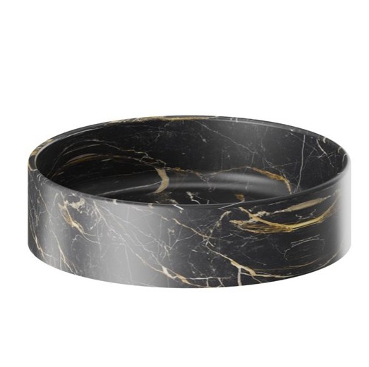 SOLO MARBLE 66380 kätepesuvalamu tööpinnale, d-412xh-110mm- Saint Lauren must marmor