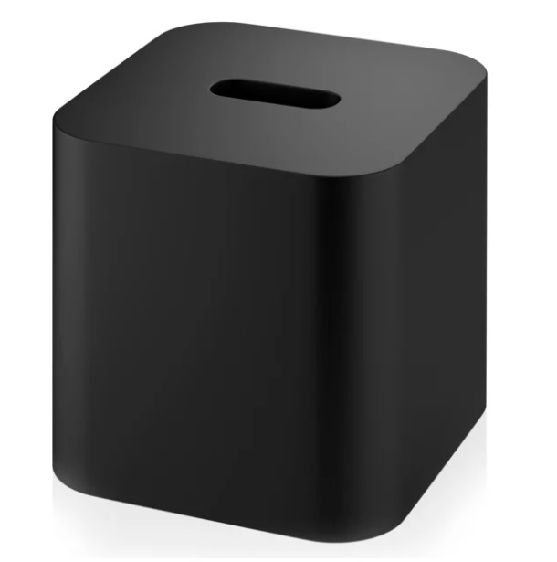 STONE KBQ salvrätidosaator, 137x137xh-142mm – valge matt, must matt