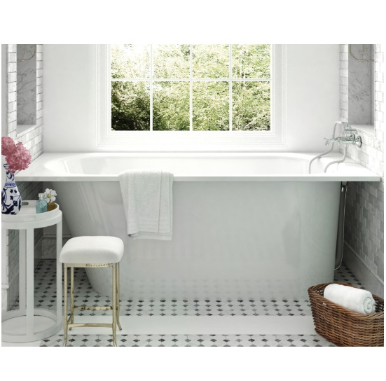 VARIO L 4 täisnurgaga vann, 1700x750xh-625mm- CastStone läikivad viimistlused